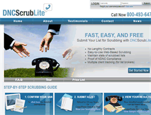 Tablet Screenshot of donotcallscrublite.com